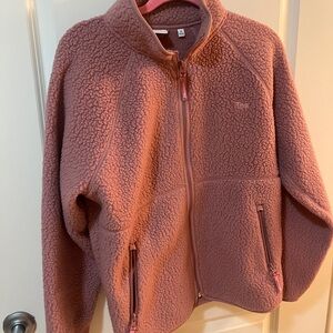 TNA Dark Pink Fleece Jacket